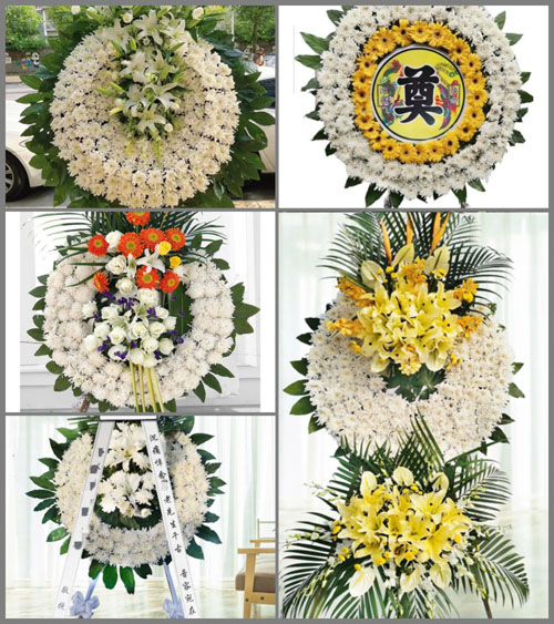 湖北襄阳市襄州区龙王镇黄贩村花圈速递